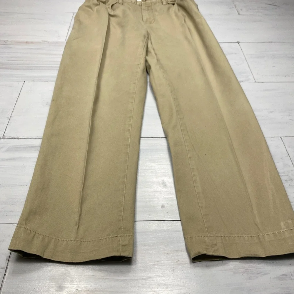 Polo Ralph Lauren Ethan Pant Mens 32/30 Tan Khaki Pleated Chino Cotton Trousers